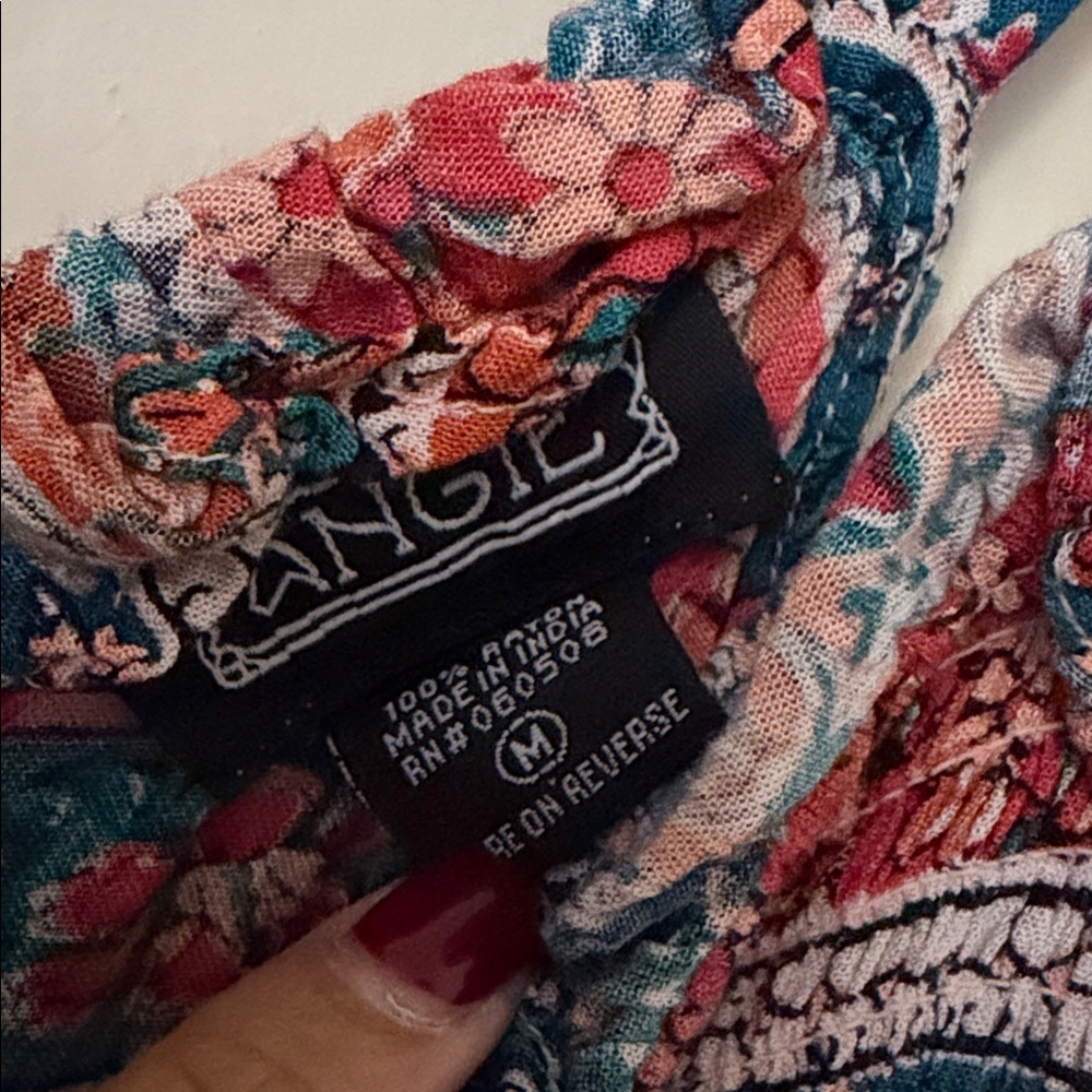 NWOT Angie Bohemian Multicolor Strappy Dress size: M - Picture 2 of 7